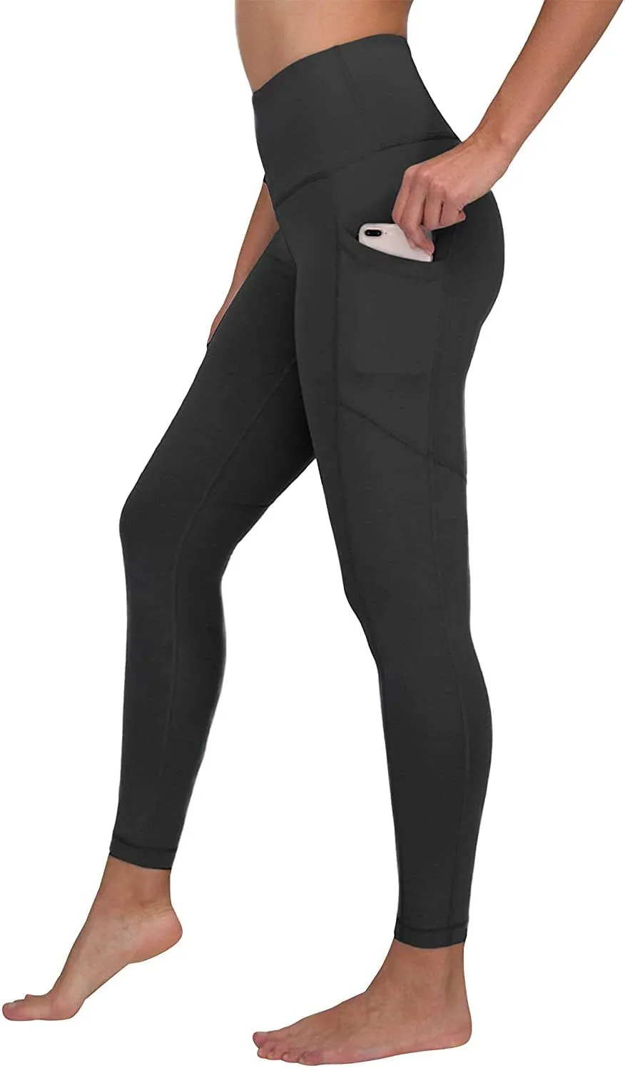 90 Degree by Reflex PW74542 Womens Performance Activewear Power Flex Yoga Pants Black Leggings