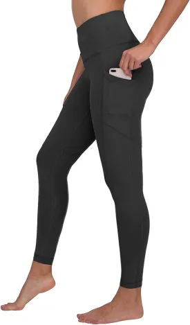 90 Degree by Reflex PW74542 Womens Performance Activewear Power Flex Yoga Pants Black Leggings