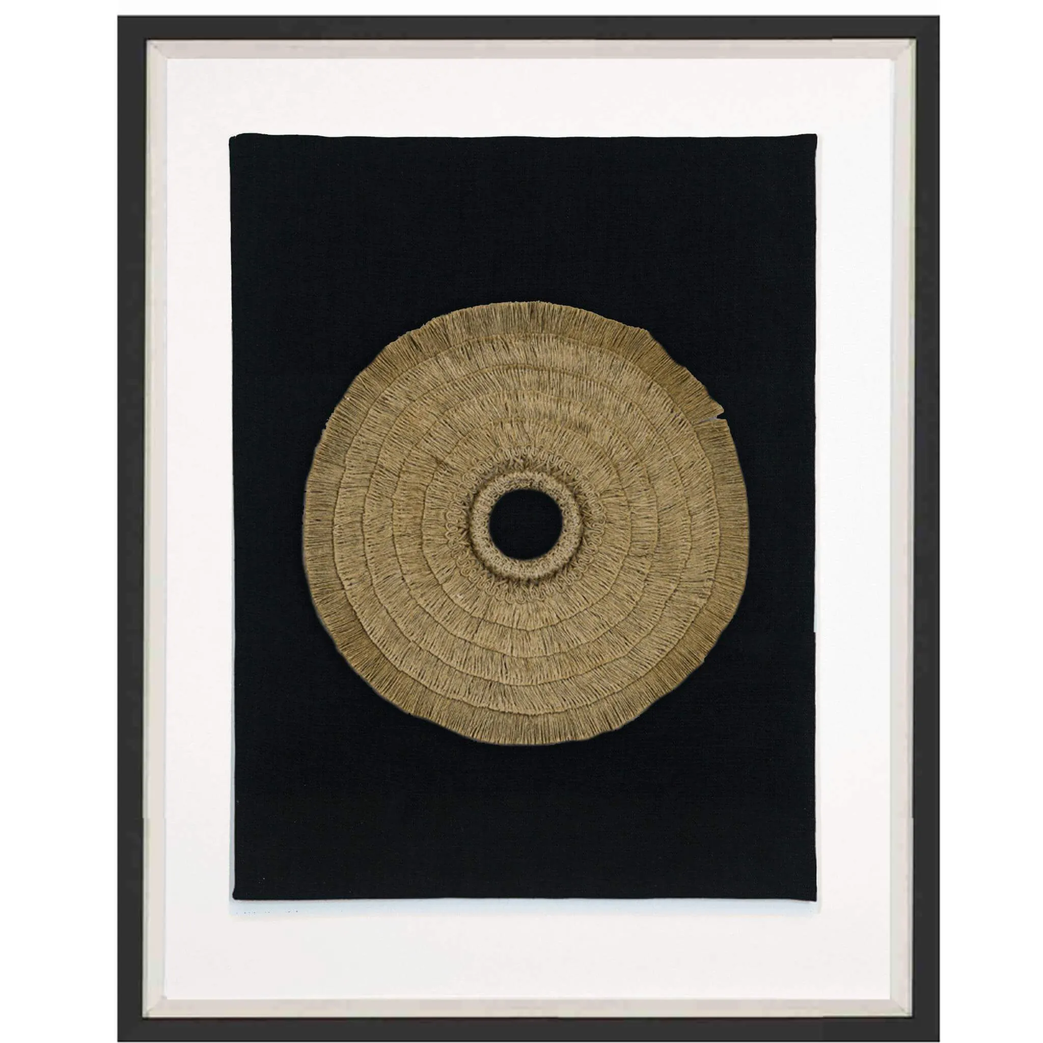 African Shield Black Artwork 67cm x85cm