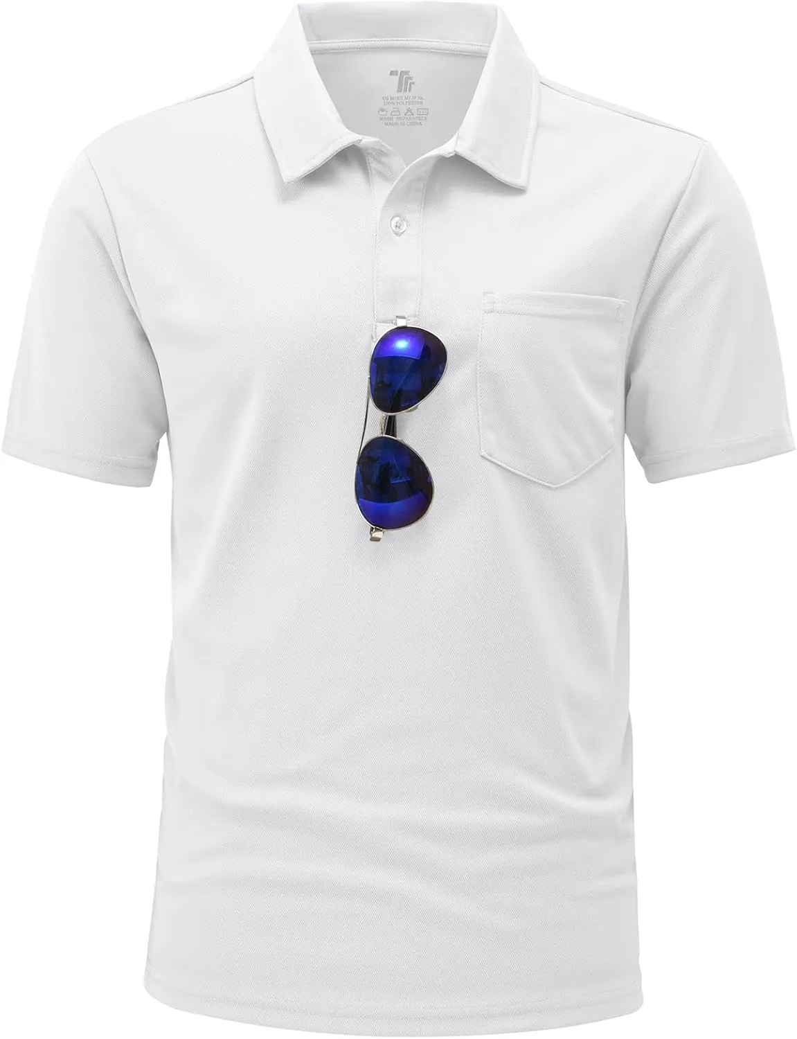 BGOWATU Men's Polo Shirts Short Sleeve Collared Golf Shirts Quick Dry Tennis Shirt Outdoor Sports Causal Shirts