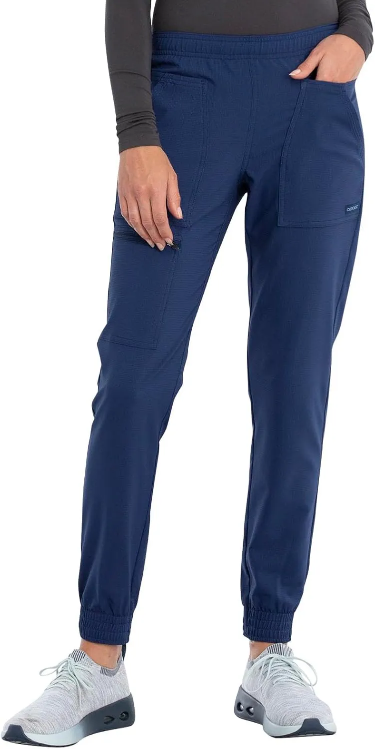 Cherokee Women's Mid Rise Tapered Leg Jogger Scrubs Pant