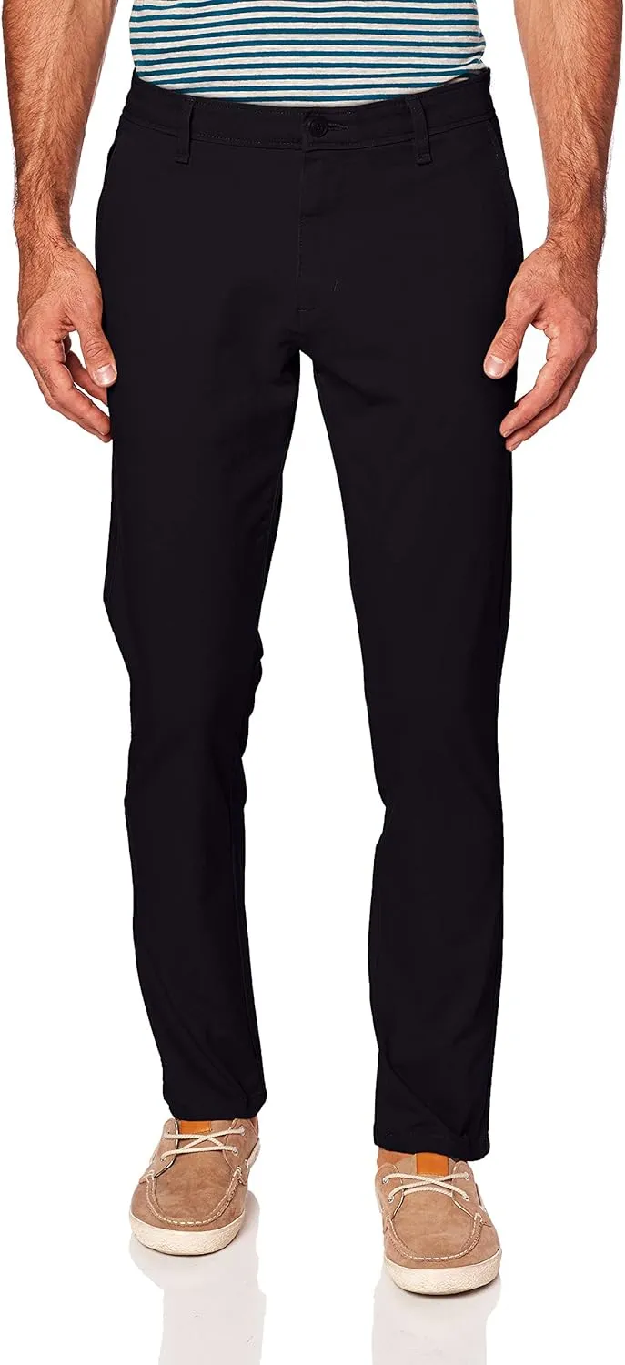 Dockers Men's Slim Fit Ultimate Chino with Smart 360 Flex, Black, 29W x 30L