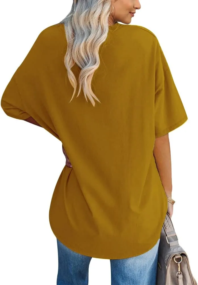 Fazortev Womens Oversized Los Angeles California Graphic T Shirts Half Sleeve Summer Loose Casual Tees Tunic Tops