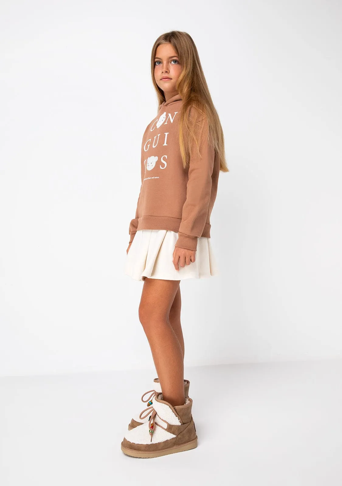 Girl's Brown Conguitos Hoodie