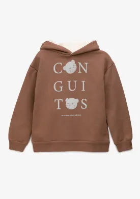 Girl's Brown Conguitos Hoodie