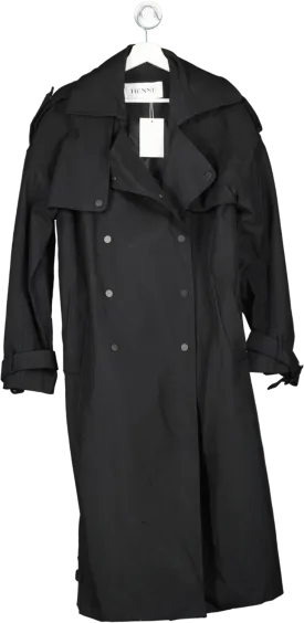 Henne Black Otto Trench Coat UK L/XL